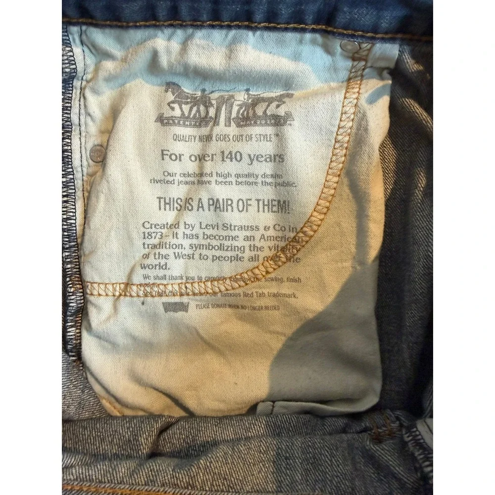 Levis 559 Relaxed Straight Leg Jeans Mens 34x32 Medium Wash Blue Denim